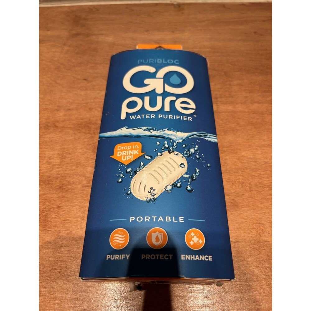 PuriBloc GoPure, Personal Water Purifier Water Filter. Survival Prepper